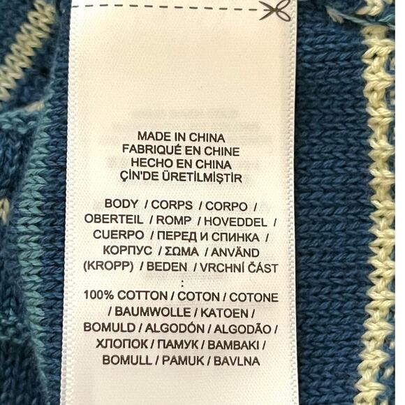 Lauren Ralph Lauren NWT Sleeveless Knit Tank Dress Cotton Striped Blue Small - Picture 8 of 8